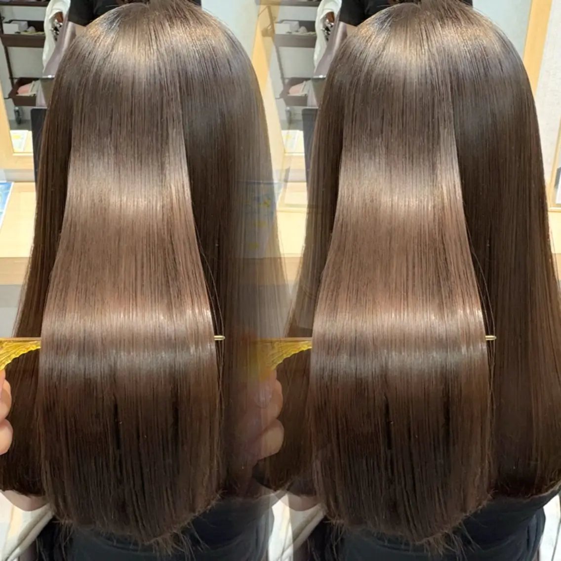 ロング 縮毛矯正 トリートメント カット 縮毛矯正 トリートメント 透明感/チョコカラー 💍TAMA💍のヘアスタイル