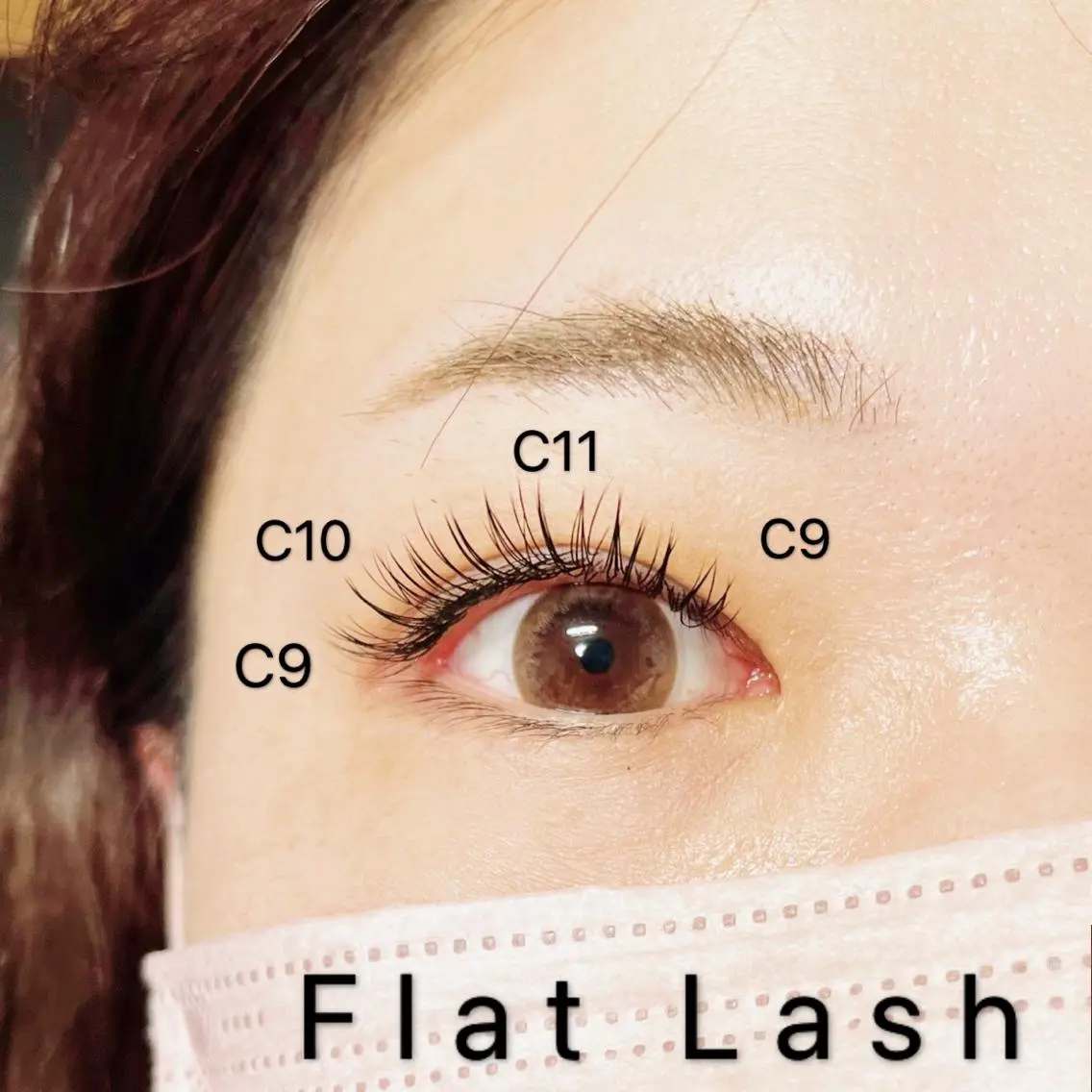 マツエク・マツパ 付け放題 フラットラッシュ マツエク eyesalon なないろ🌈のマツエク・マツパデザイン