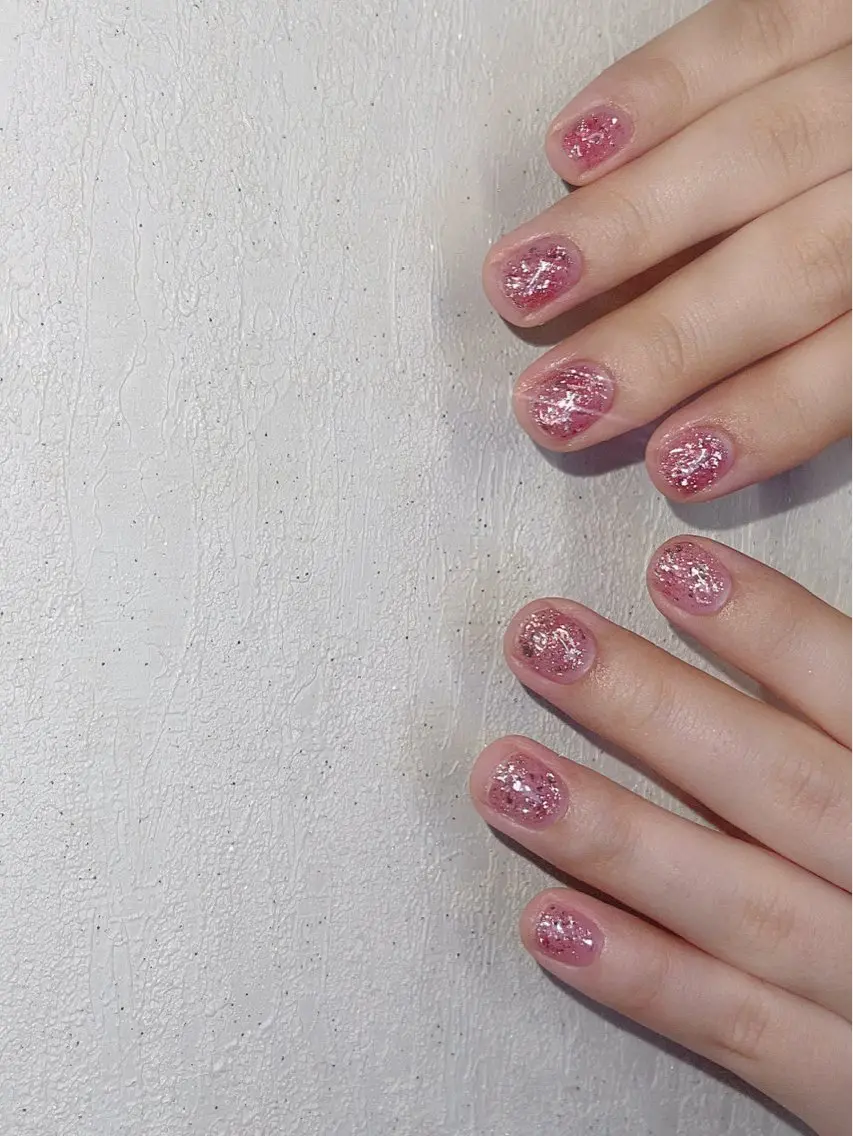 ネイル ラメ(グリッター) ワンカラーネイル Minami Nailのネイルデザイン