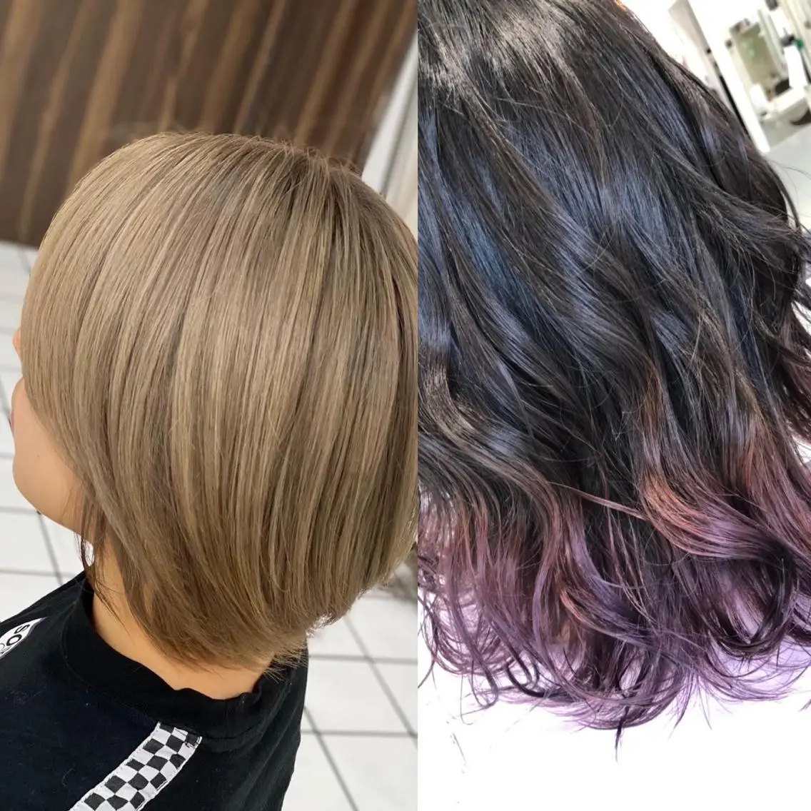 ミディアム カラー ヘアカラー トリートメント 和田 真弥のヘアスタイル