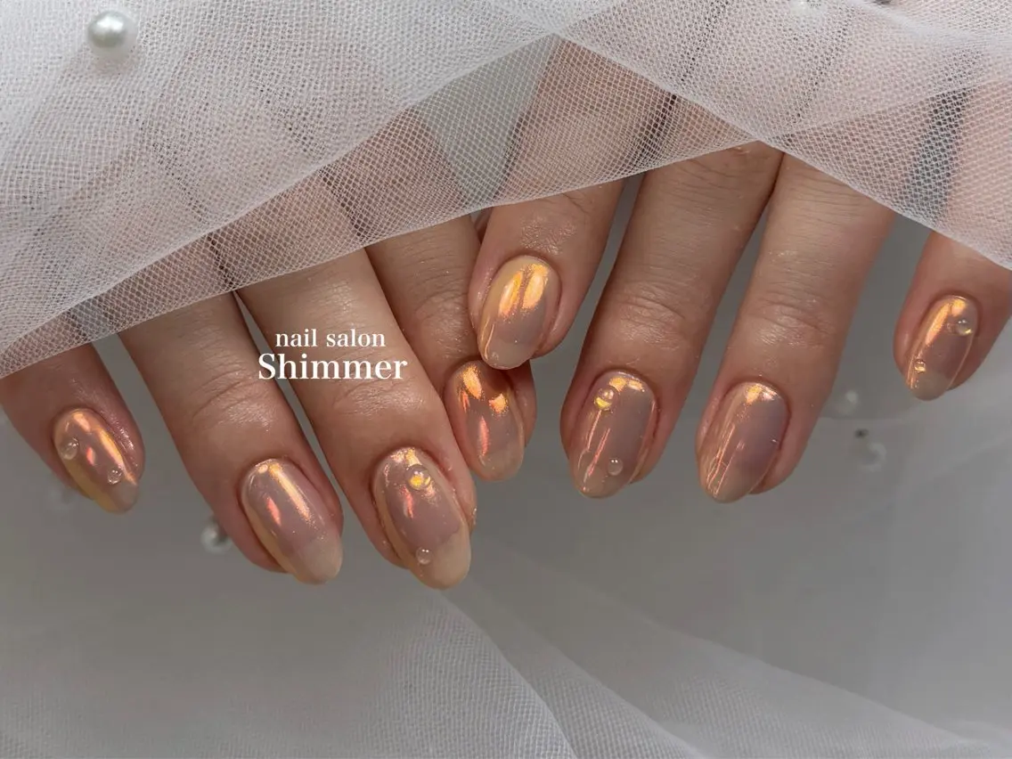 ネイル ハンドネイル Shimmer Risaのネイルデザイン