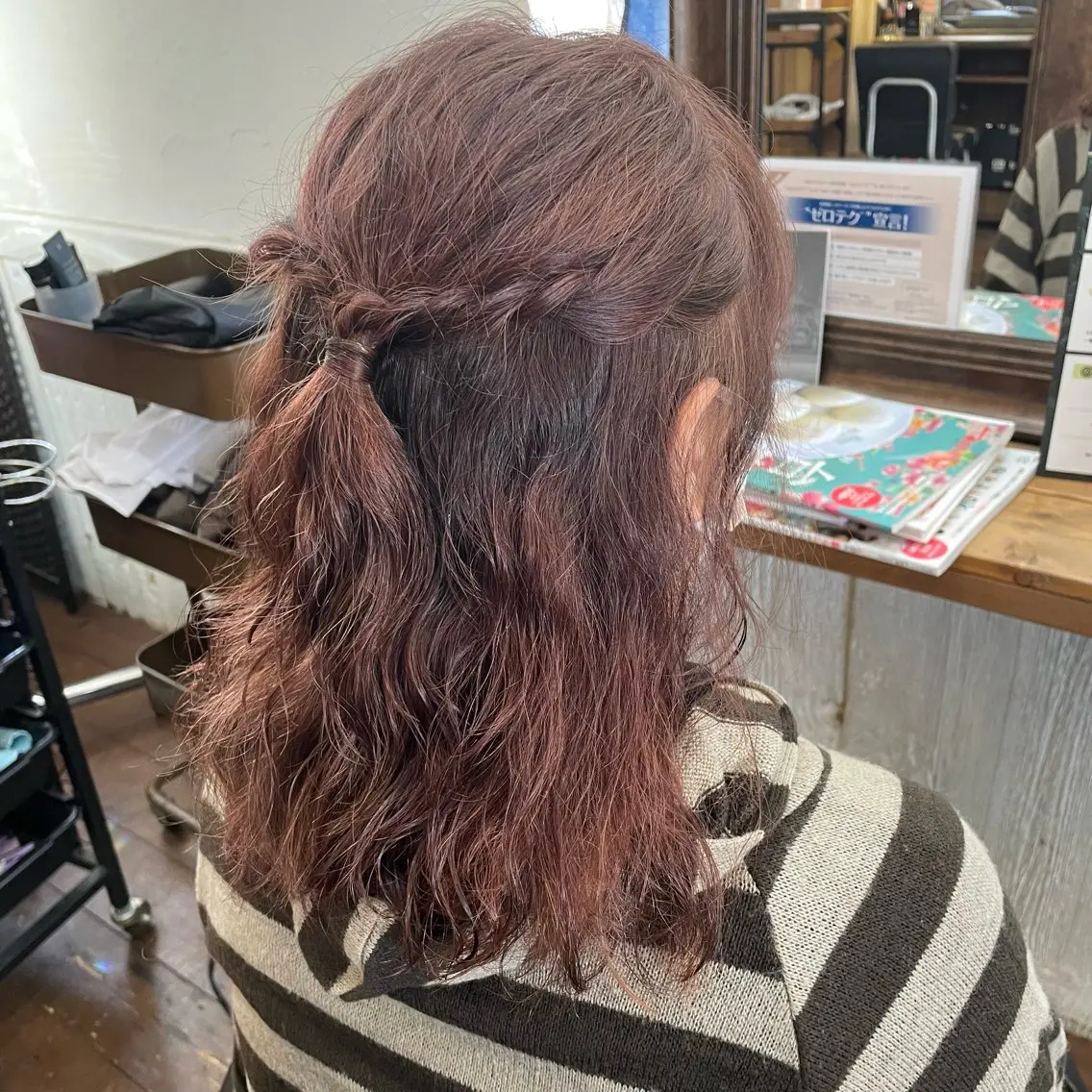ミディアム カラー パーマ ヘアカラー 梶田 楓子のマツエク・マツパデザイン