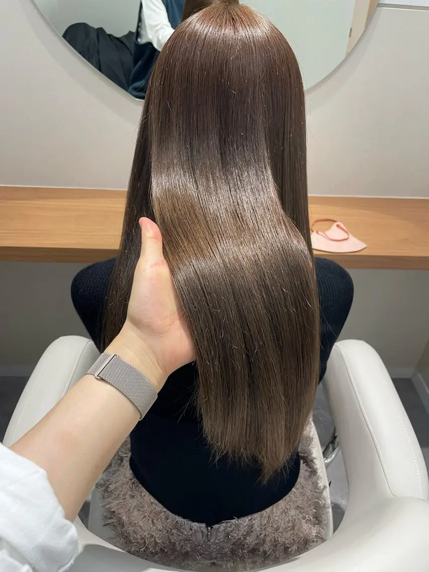セミロング くびれヘア 韓国風ヘア レイヤーカット 似合わせカット カット トリートメント 上品ヘア🤍顔周り/ レイヤー✨/林遼一郎のヘアスタイル
