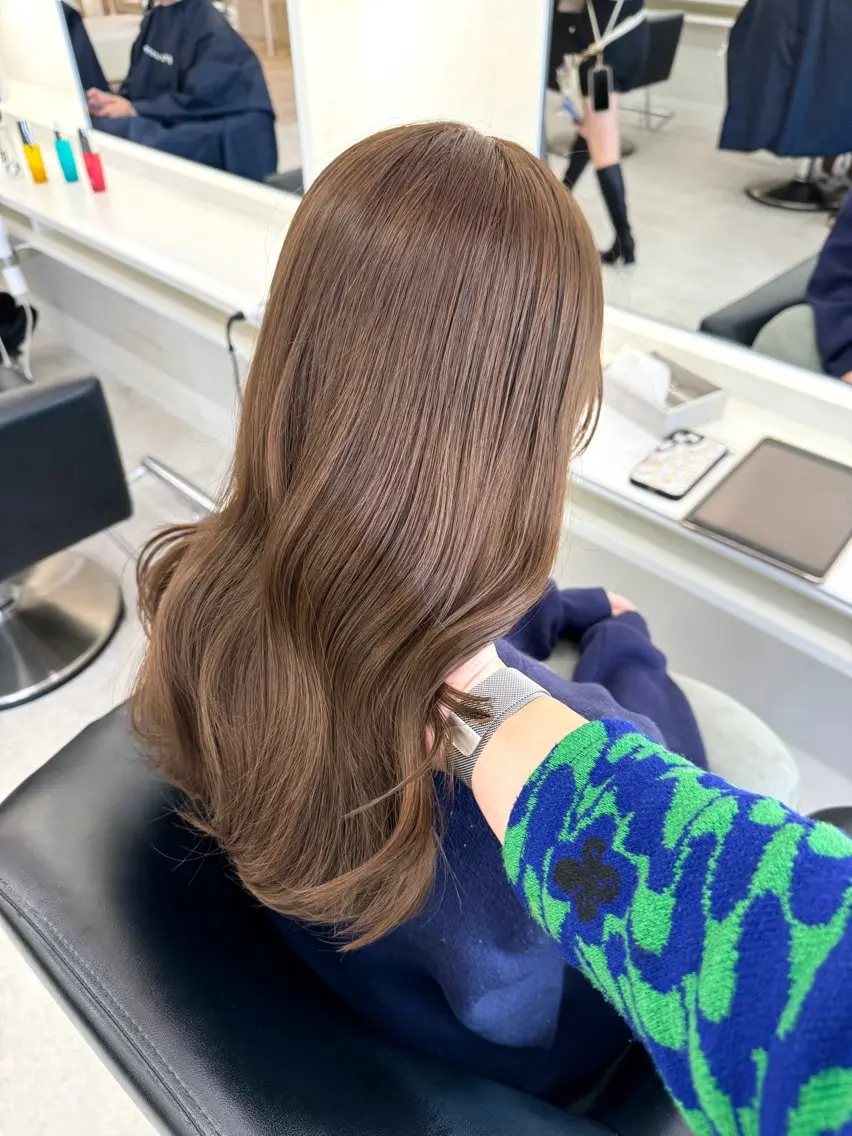 ロング カラー カット ヘアカラー ♡ParveMix NANO♡のヘアスタイル