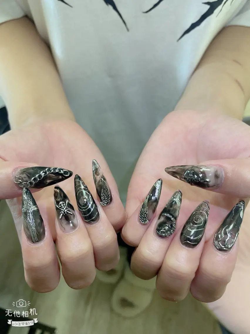 ネイル 成人式 ジェルネイル ネイルチップ ハンドネイル MoMoA Nail ネイル長さ出し専門店のネイルデザイン