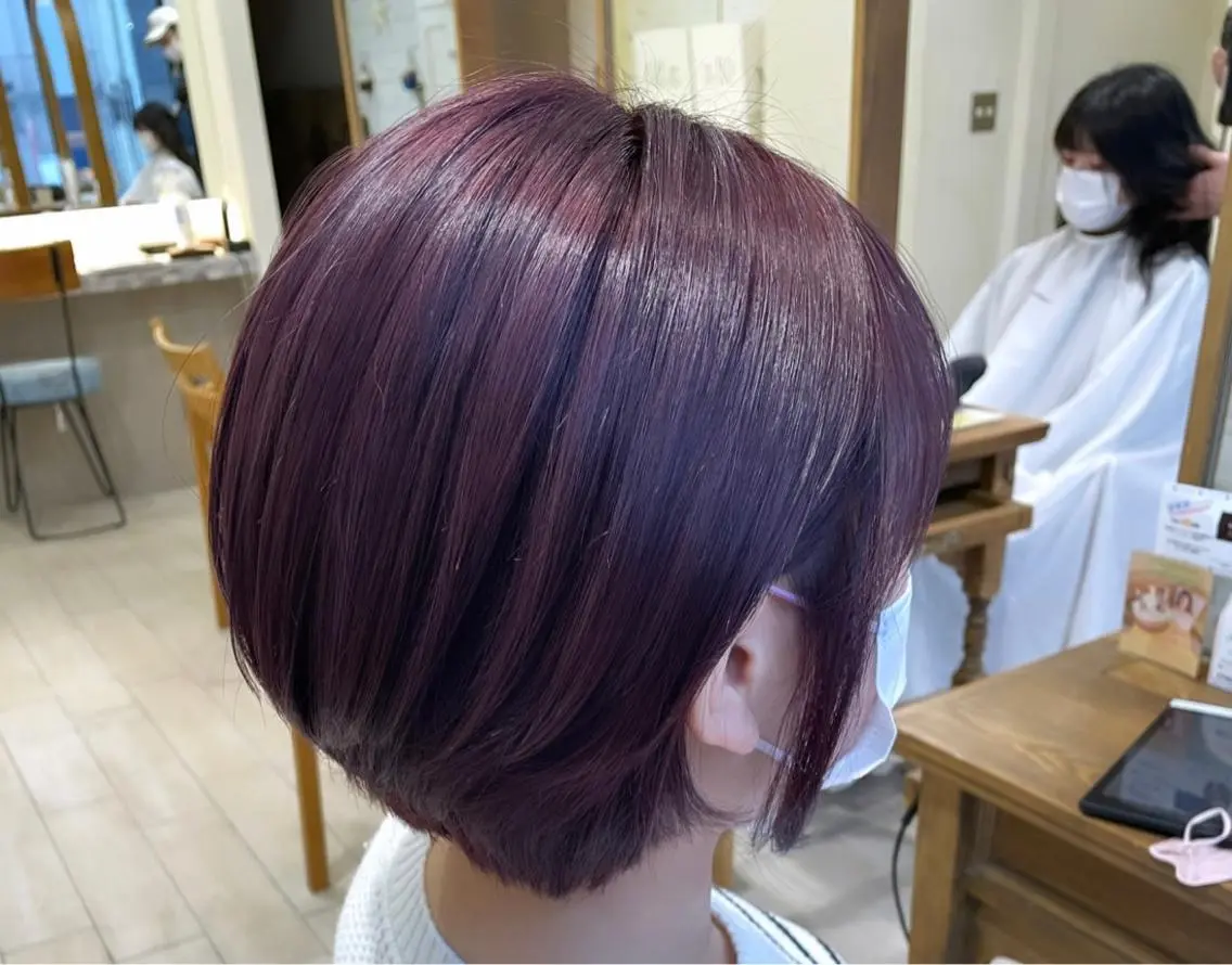 ショート カラー ヘアカラー トリートメント すげさやか ✨メンズカットパーマのヘアスタイル