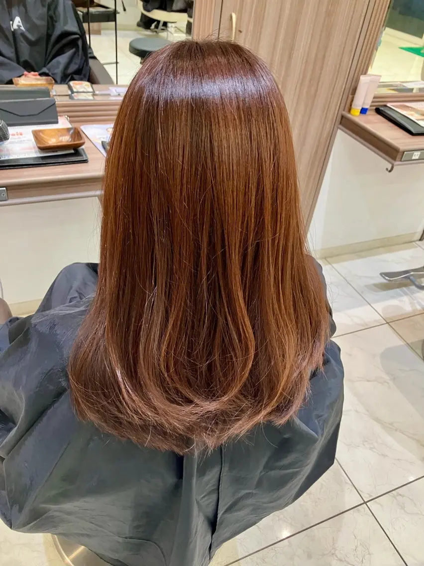 ロング カラー レイヤーカット ☂️🍬Ash 新杉田☂️🍬山本のヘアスタイル