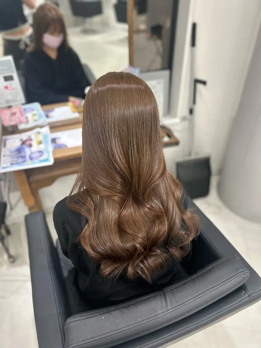 ロング ヘアカラー トリートメント 戸川 未夢のヘアスタイル