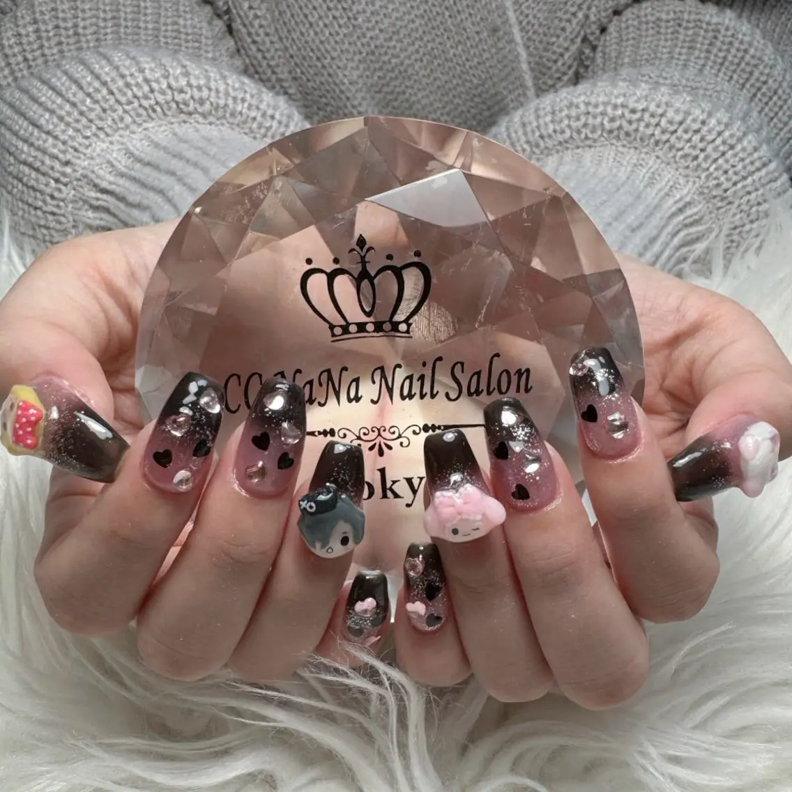 ネイル 持ち込み ハンドネイル 💎CC・NaNa 韓国風ネイル🌙Cのネイルデザイン