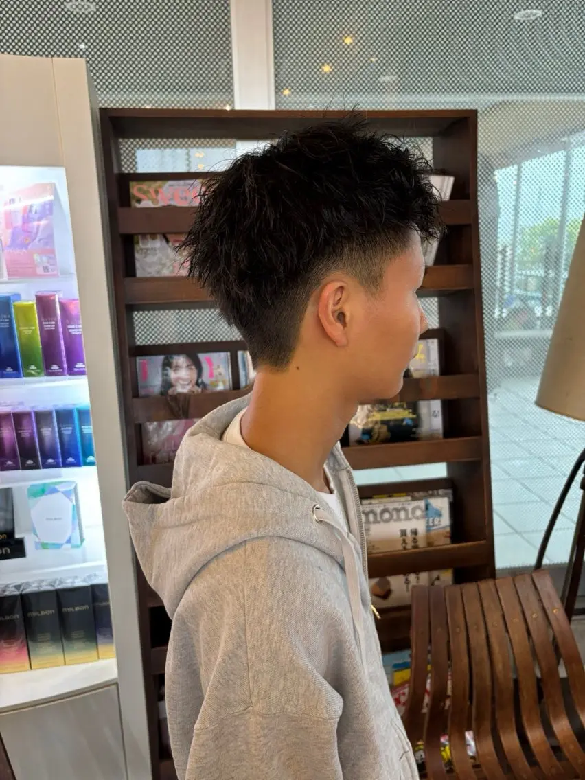パーマ メンズ メンズパーマ カット パーマ TAKAHASHI REIKAのヘアスタイル