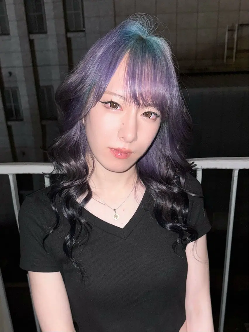 ロング カラー グラデーションカラー ヘアカラー ハイトーン/名古屋 Hinakiのヘアスタイル