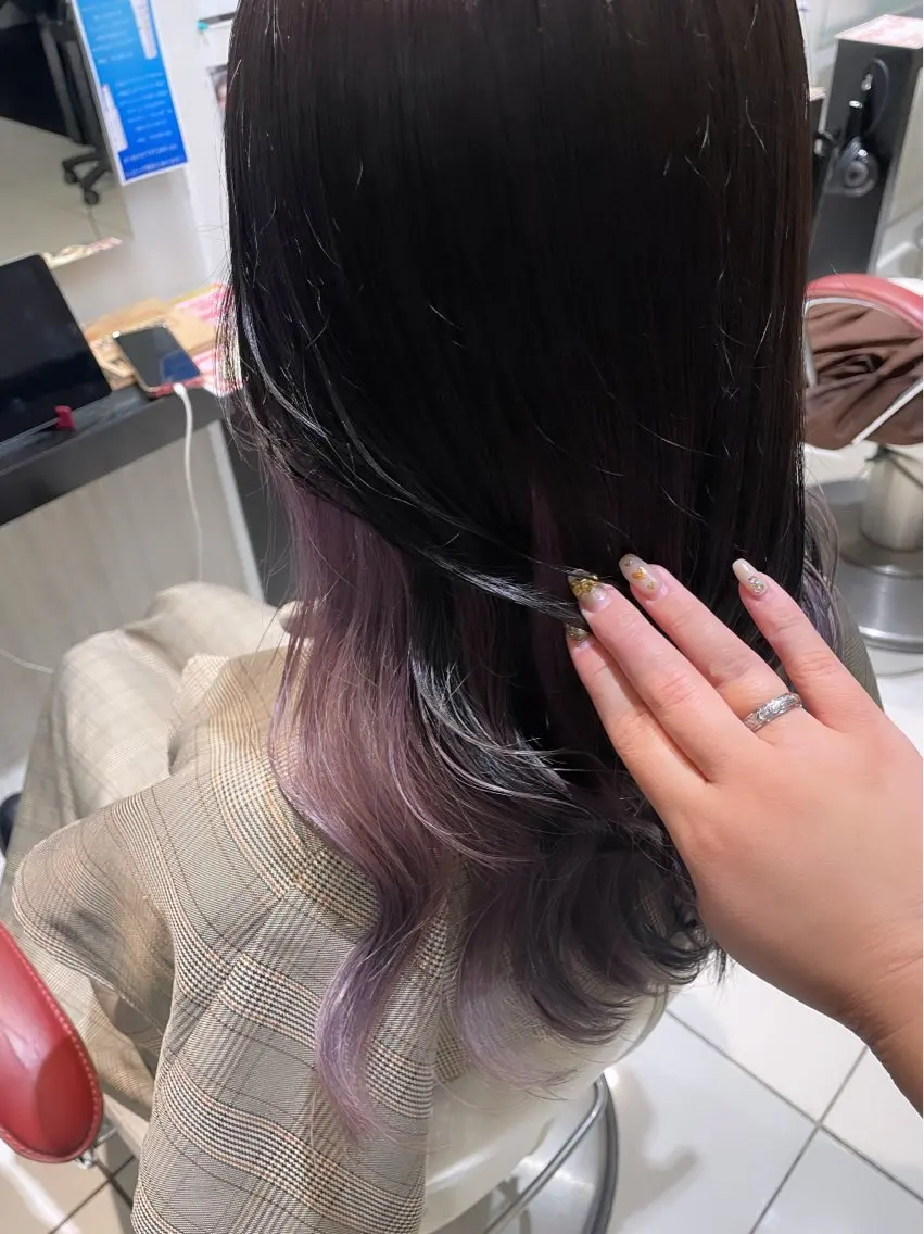 セミロング カラー ヘアカラー トリートメント 💞暖色カラー 💞risaのヘアスタイル