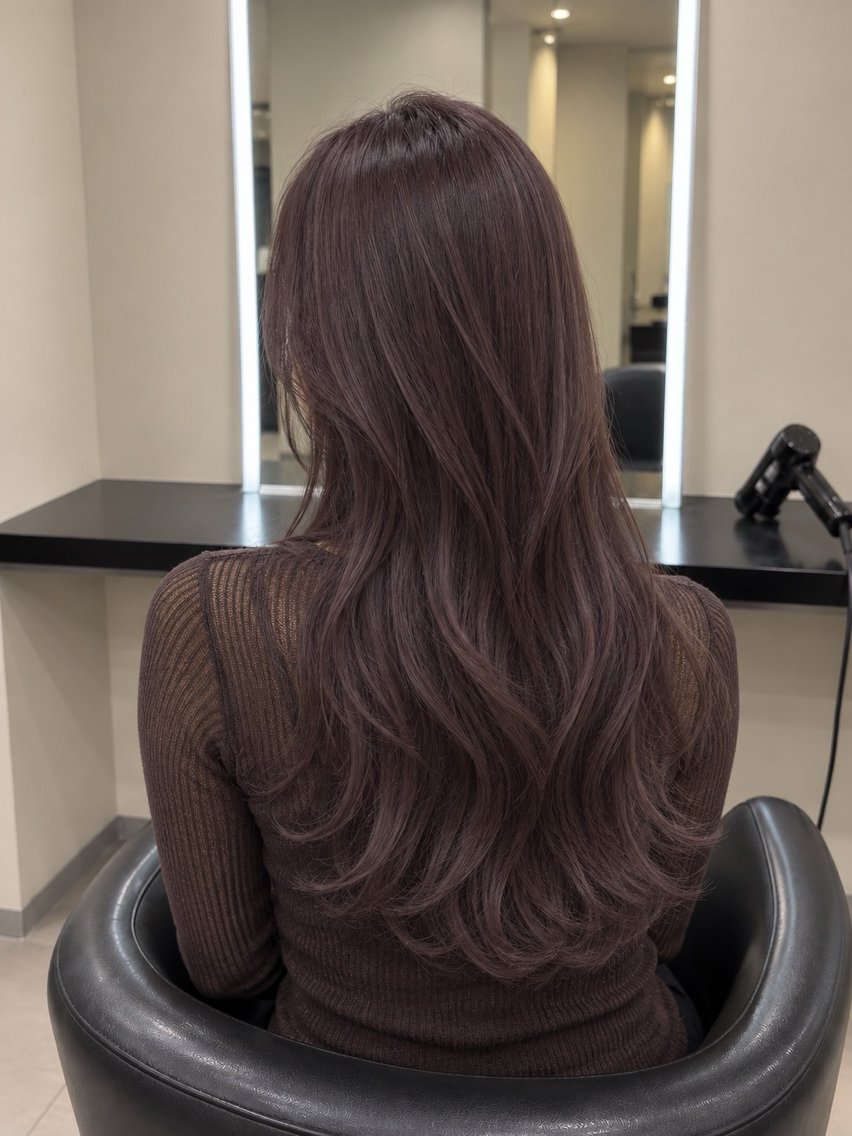 ミディアム カラー ブラウンカラー トリートメント 🌈ウルトワ水素 髪質改善naru🌈のヘアスタイル