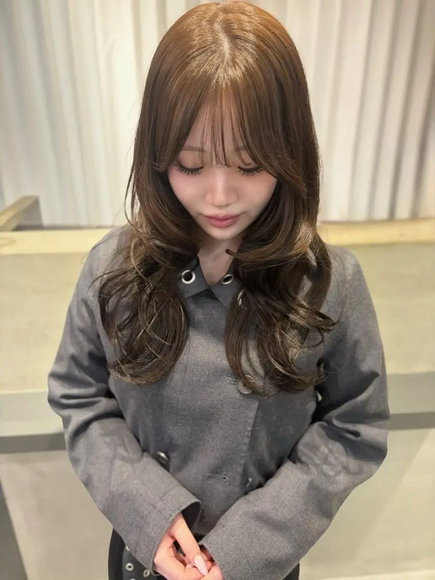 【平日17:00以降限定⭐️】透明感カラー➕色持ち🆙超音波トリートメントで可愛いヘアに🎀の写真