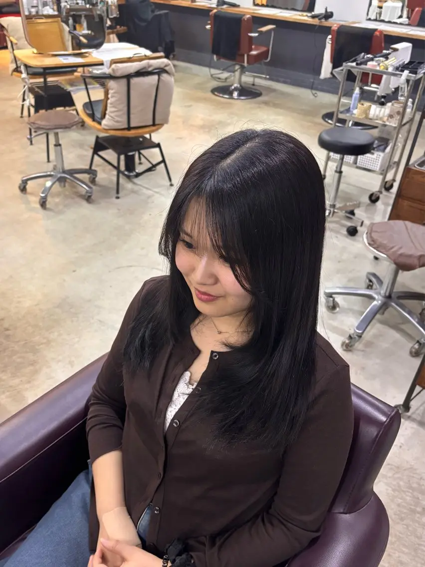 ロング カラー ラベンダーカラー ヘアカラー loty すずな/透明感カラーのヘアスタイル