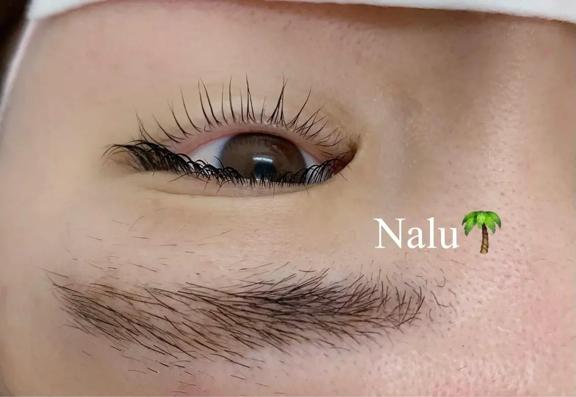 マツエク・マツパ 下まつげエクステ 一重×まつ毛パーマ マツパ Nalu eyelashのマツエク・マツパデザイン