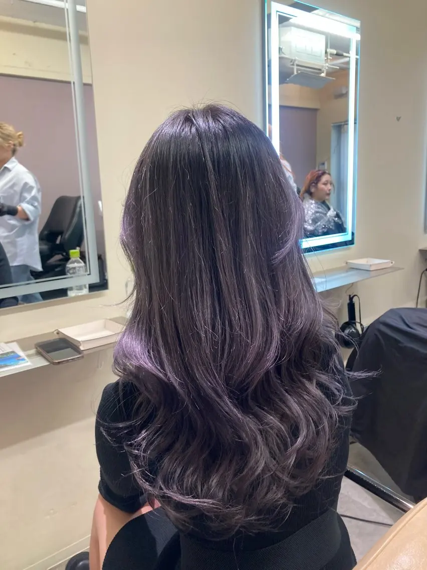 ロング ヘアカラー ブリーチ&似合せボブ 田中寛十のヘアスタイル