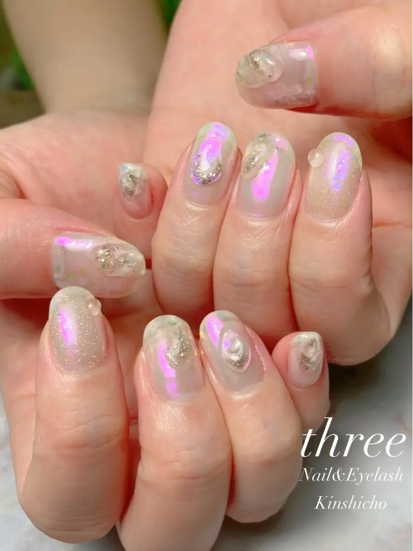 ネイル ハンドネイル three Nail&Eyeのネイルデザイン