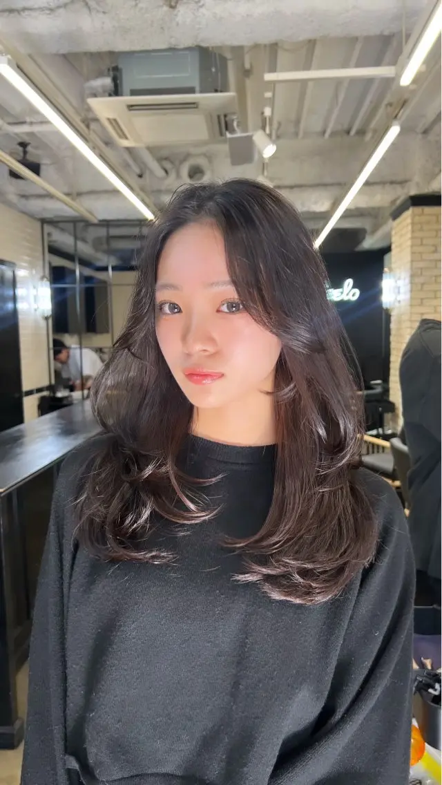 セミロング カラー くびれヘア 外国人風カラー レイヤーカット 🇺🇸海外レイヤー /カラーGOのヘアスタイル