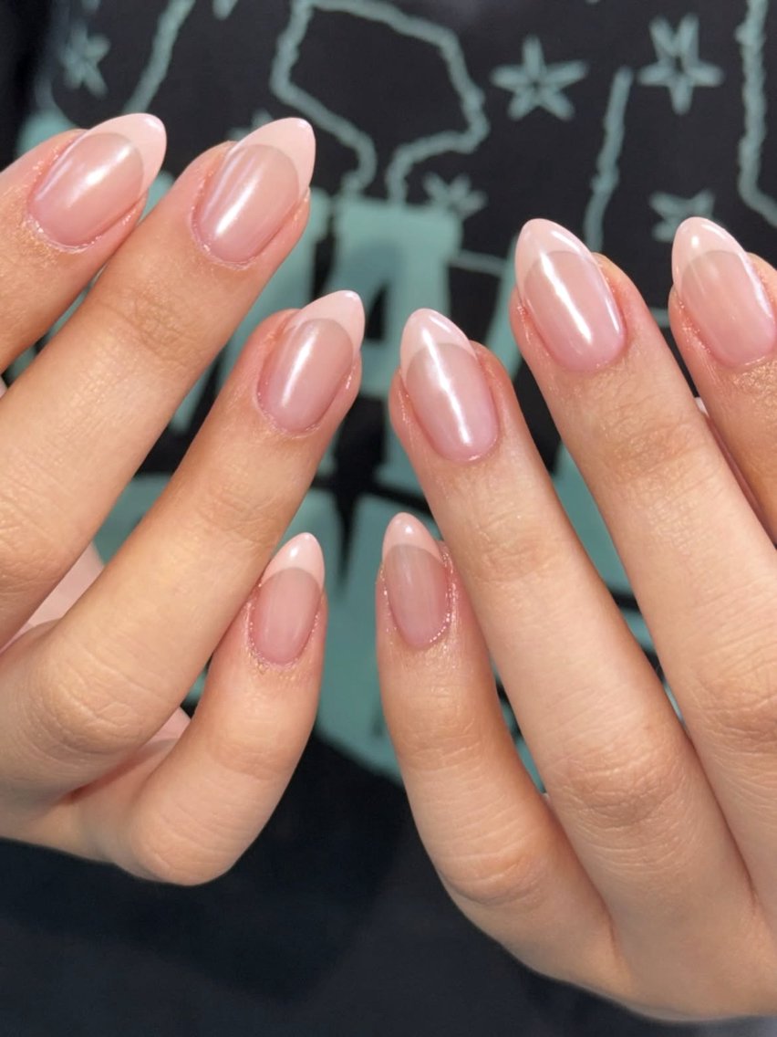 ネイル アートネイル フレンチネイル ジェルネイル キラキラネイル 韓国ネイル ハンドネイル ICE Nailsのネイルデザイン