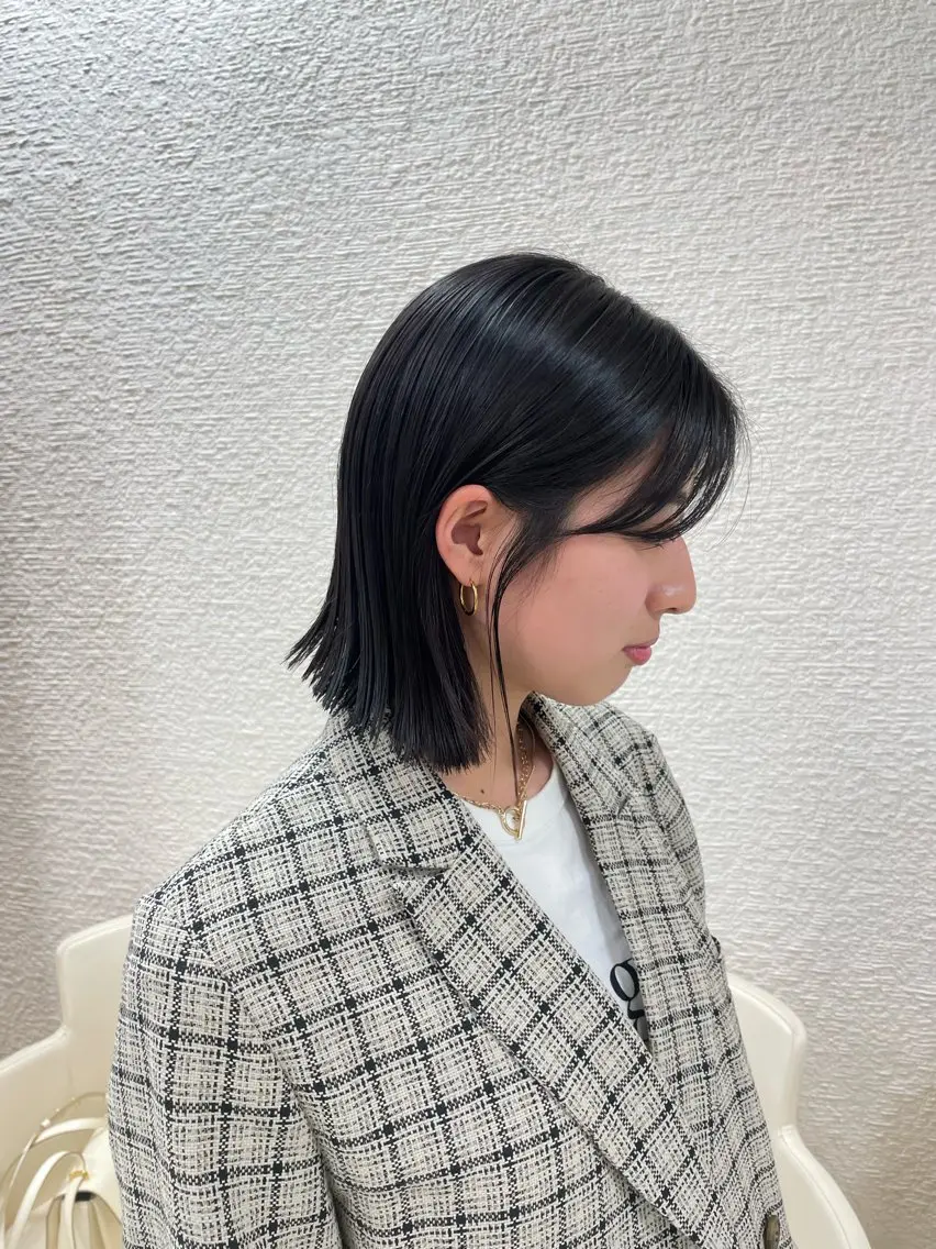 ミディアム ブリーチなしダブルカ ラー🎀透明感/AOのヘアスタイル
