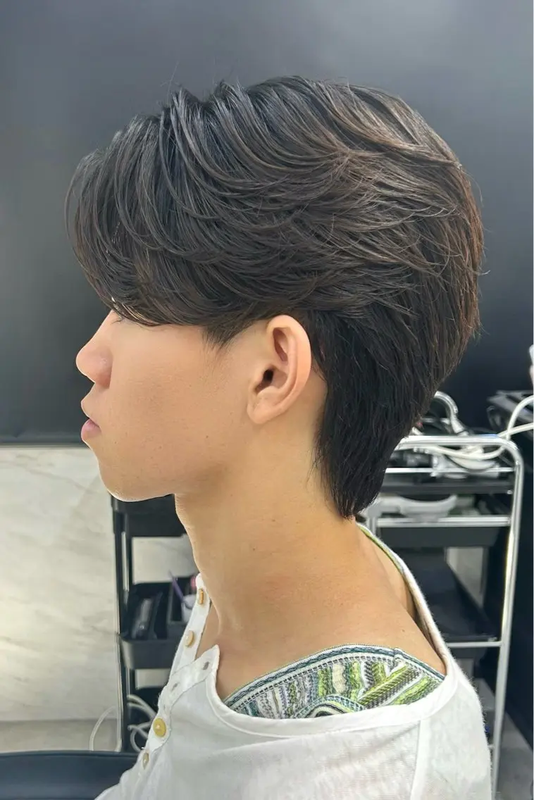 ショート パーマ メンズ カット 縮毛矯正 メンズスタイリスト 前田雄輝のヘアスタイル