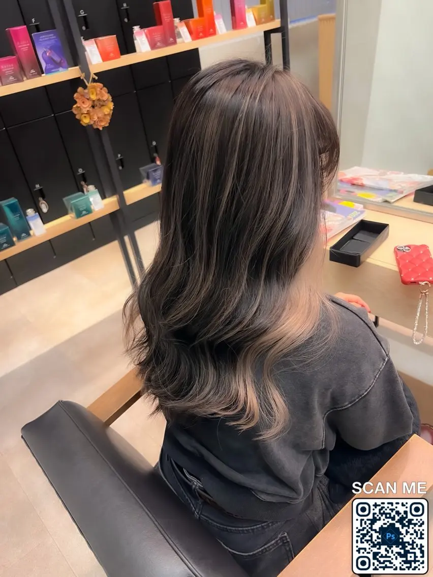 ロング ヘアカラー トリートメント 髪質改善/レイヤー 暖色/shiinaのヘアスタイル