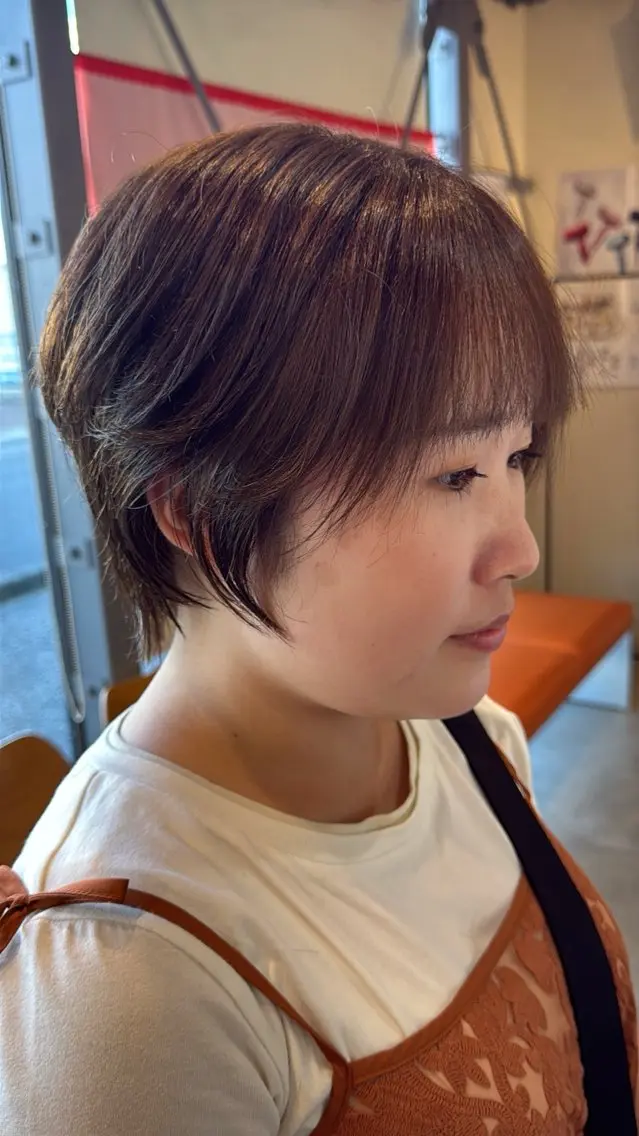 ショート カラー ヘアカラー 梅田 拓実のヘアスタイル