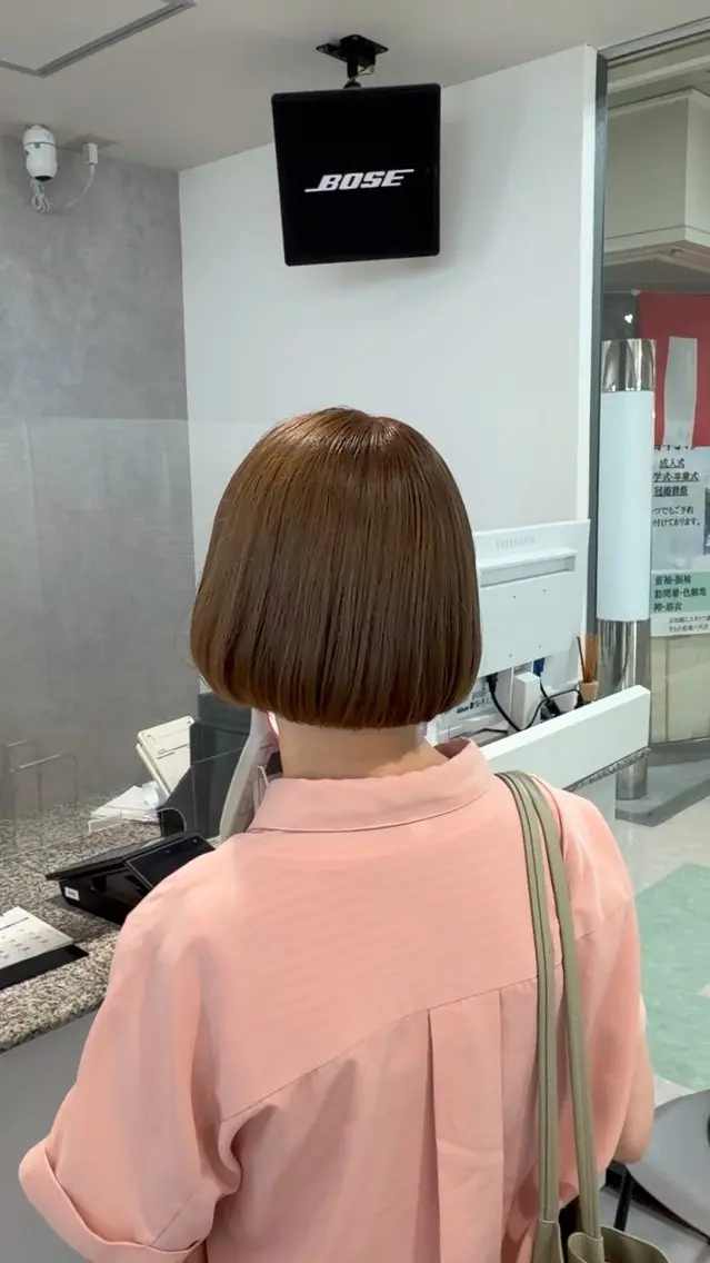 【ボブ限定】　　カット+ブリーチ+カラー+トリートメントの写真