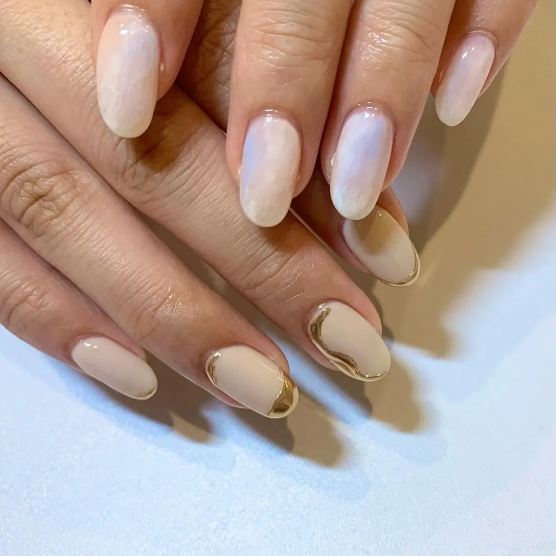 ネイル ニュアンスネイル 春ネイル ハンドネイル ui nailのネイルデザイン