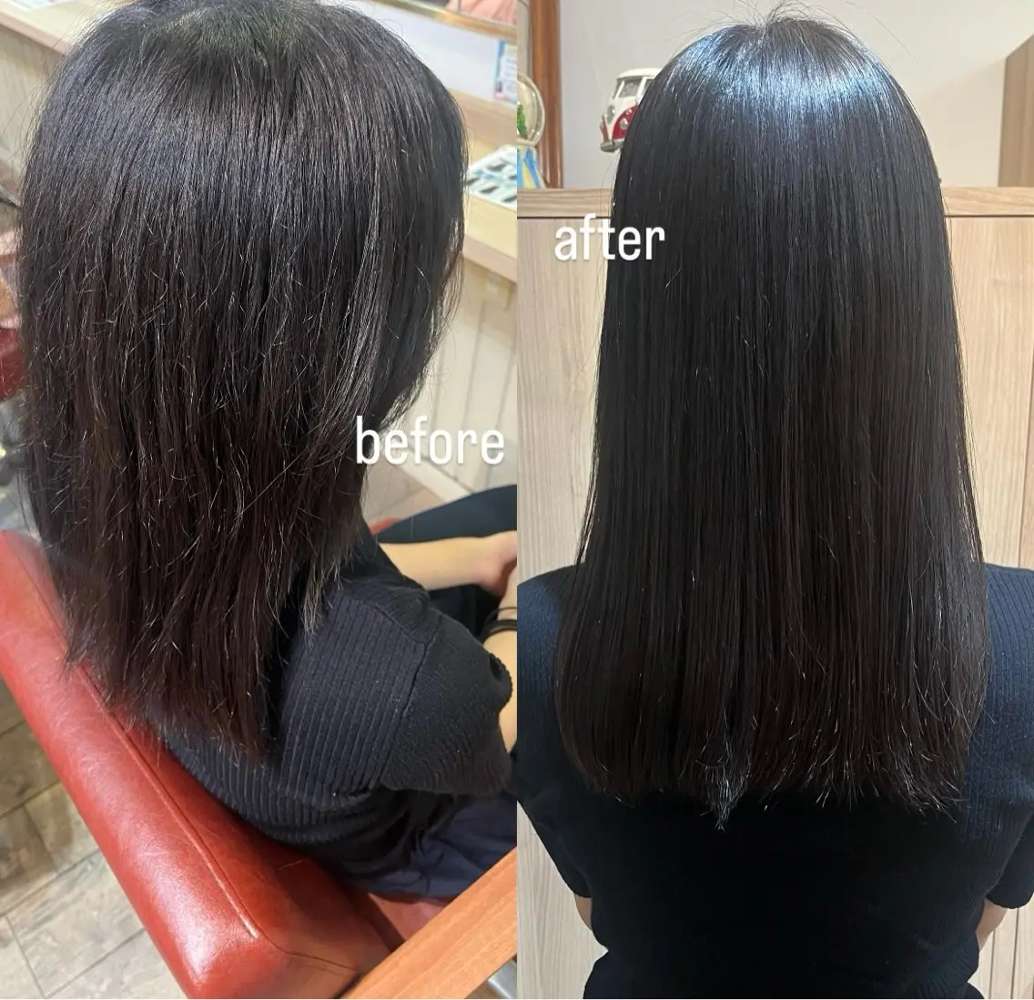 縮毛矯正 くろたき まほのヘアスタイル