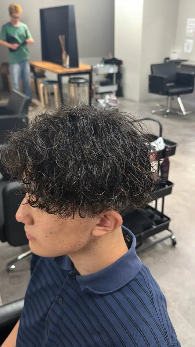 パーマ カット パーマ シャドウパーマ/立川 メンズ/コタロウのヘアスタイル