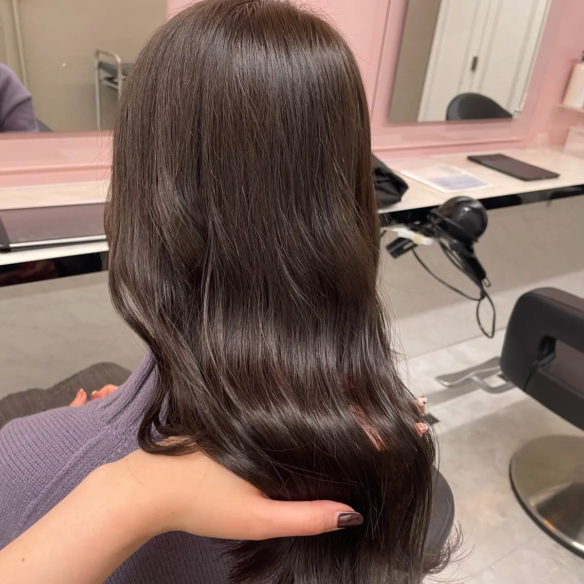 ミディアム カット ヘッドスパ ヘアセット うる艶トレンドヘア 🕊️上野BABYのヘアスタイル