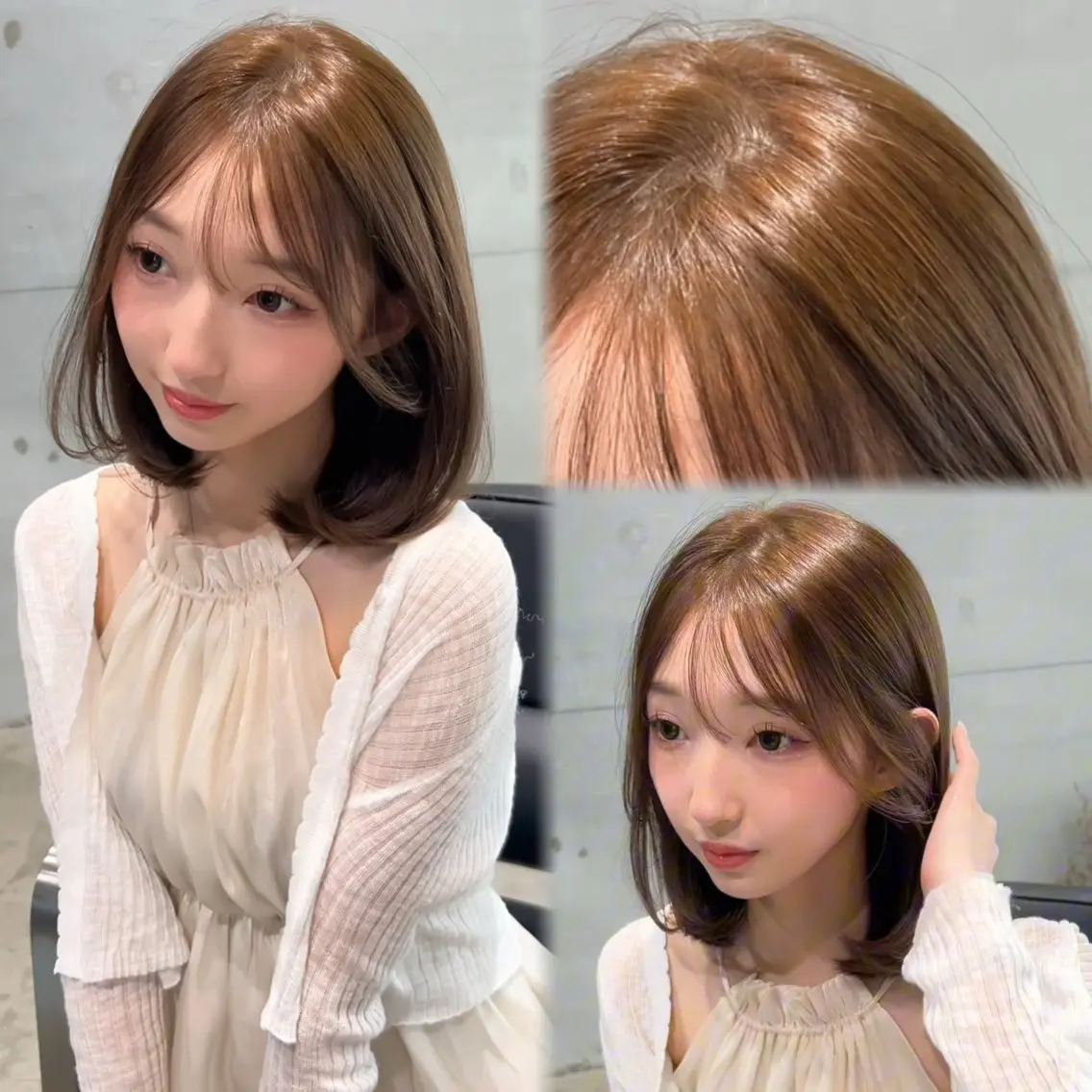【8月9月限定10:00~19:00⭕️】ブリーチなしダブルカラー+クイックトリートメント🍯の写真