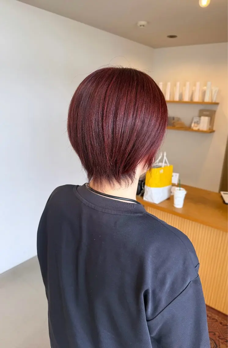 カラー ハイライトカラー 新美 あかねのヘアスタイル