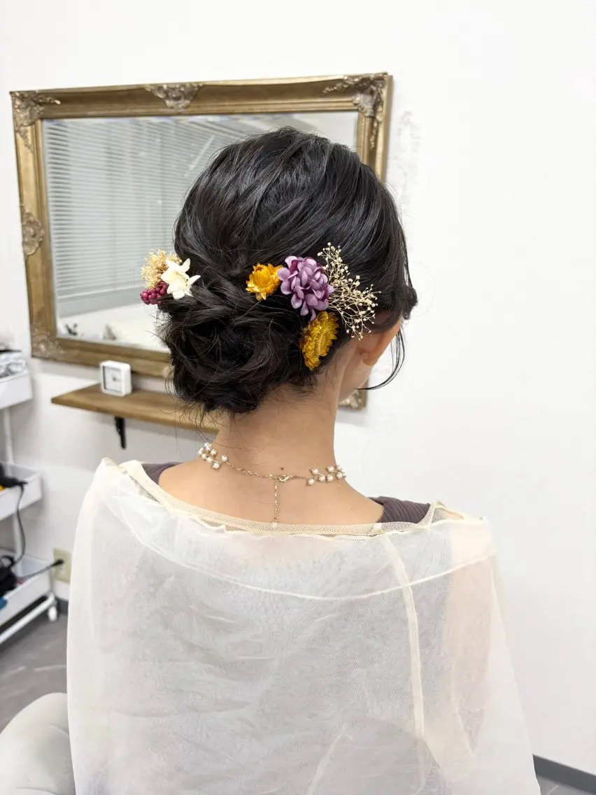 ヘアアレンジ 結婚式・ブライダル ヘアセット ヘアサロン ミカヅキのヘアスタイル