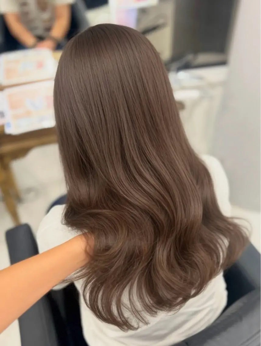 ロング ヘアカラー トリートメント 戸川 未夢のヘアスタイル