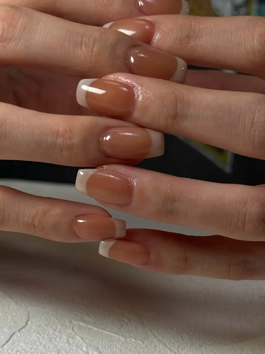 ミディアム ハンドネイル Latte Nail 十三のネイルデザイン