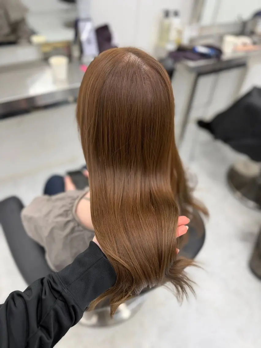 ロング カラー ヘアアレンジ ヘアカラー トリートメント ヘアセット 透明感カラー🎀艶髪 Anju/渋谷🎀のヘアスタイル
