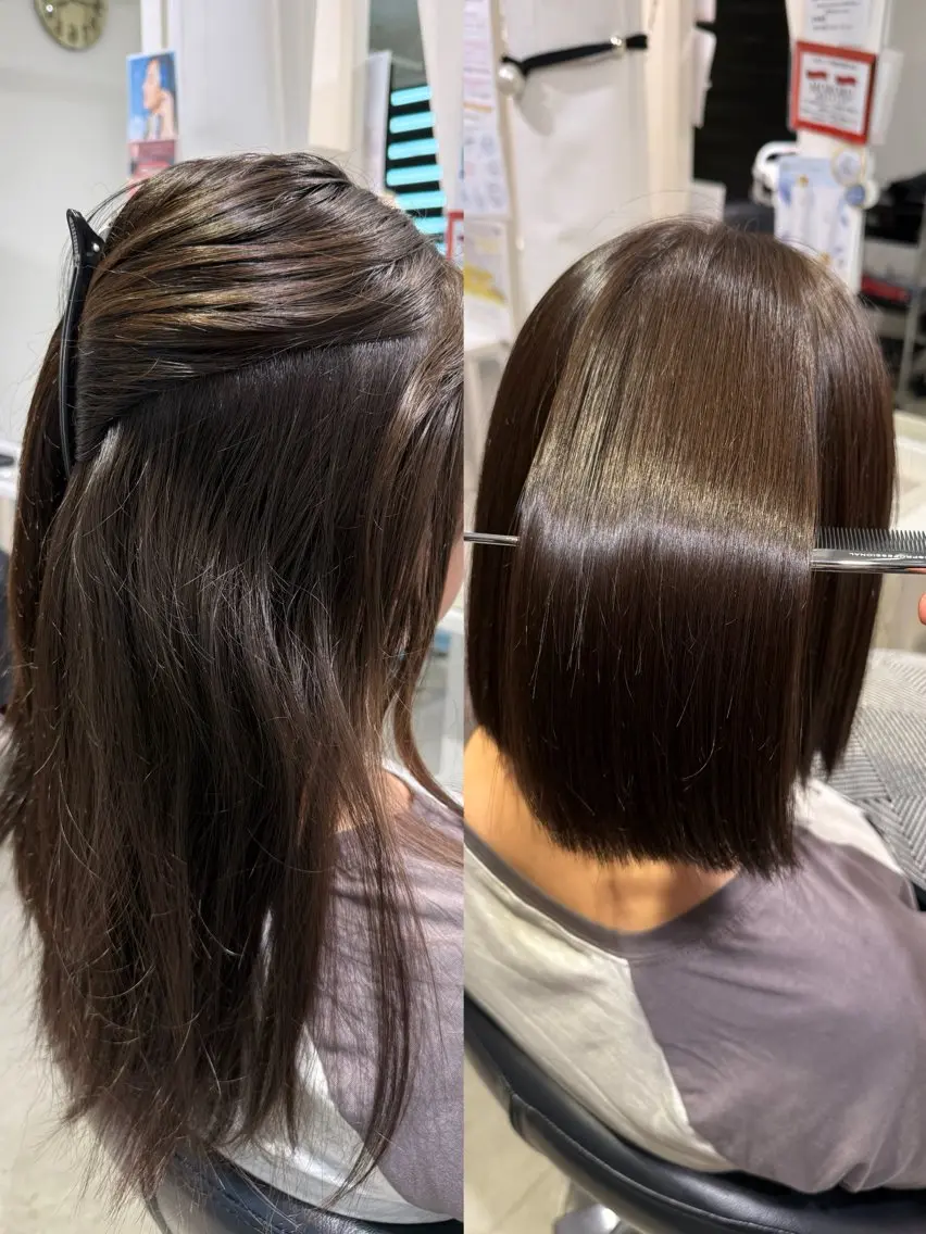 パーマ 縮毛矯正 浅野  勇貴のヘアスタイル