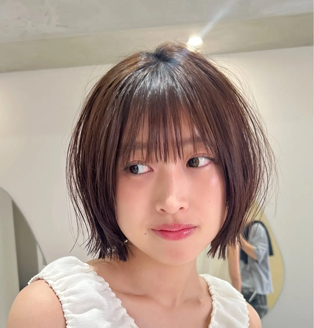 ショート ヘアカラー トリートメント ヘッドスパ/縮毛矯正 /横山陸人のヘアスタイル
