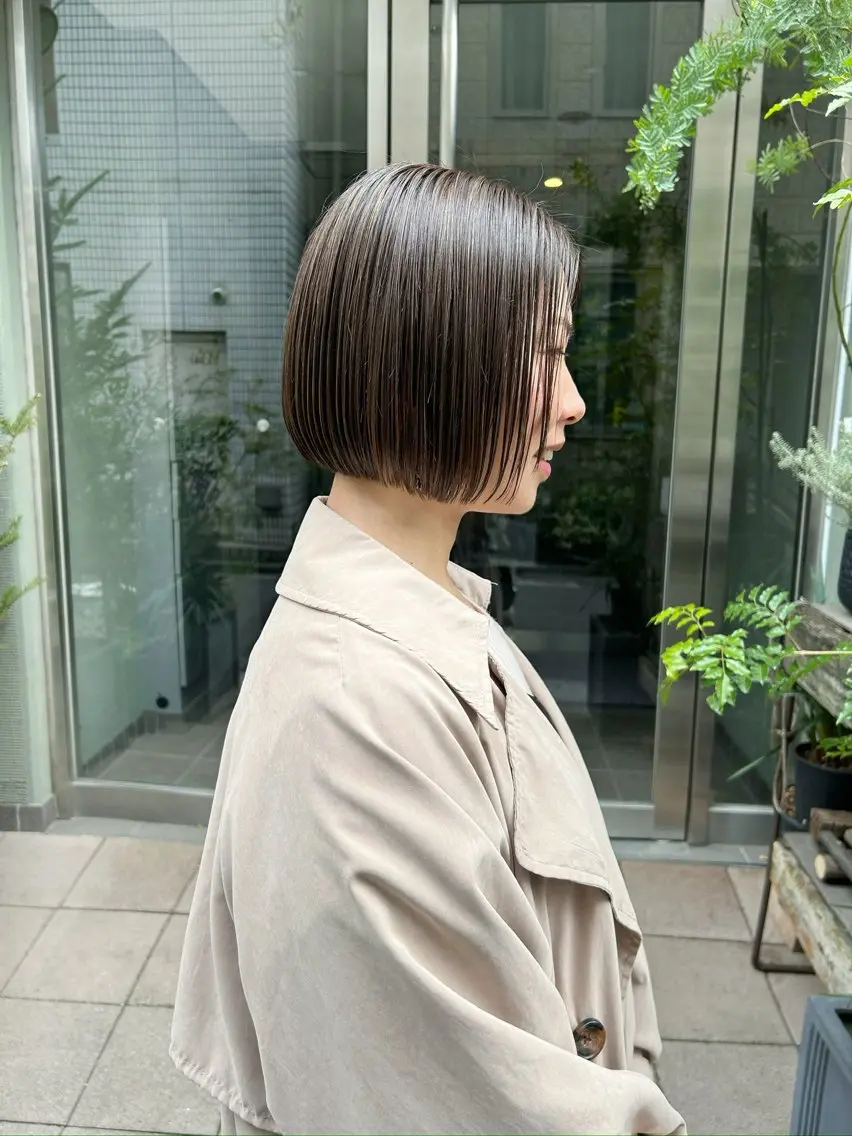 ショート カラー カット ヘアカラー トリートメント HIROKI ”博多 /ボブのヘアスタイル