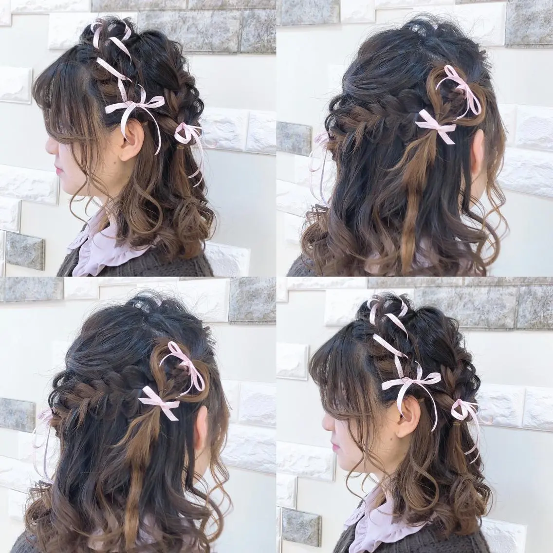 ヘアアレンジ 編みこみ カチューシャ ヘアセット これた🧸ヘアメ職人 ♡髪質改善♡カラーのヘアスタイル