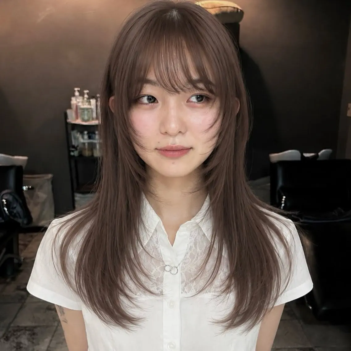 ロング ヘアカラー 🌟kyoka 艶髪ハッシュカットのヘアスタイル