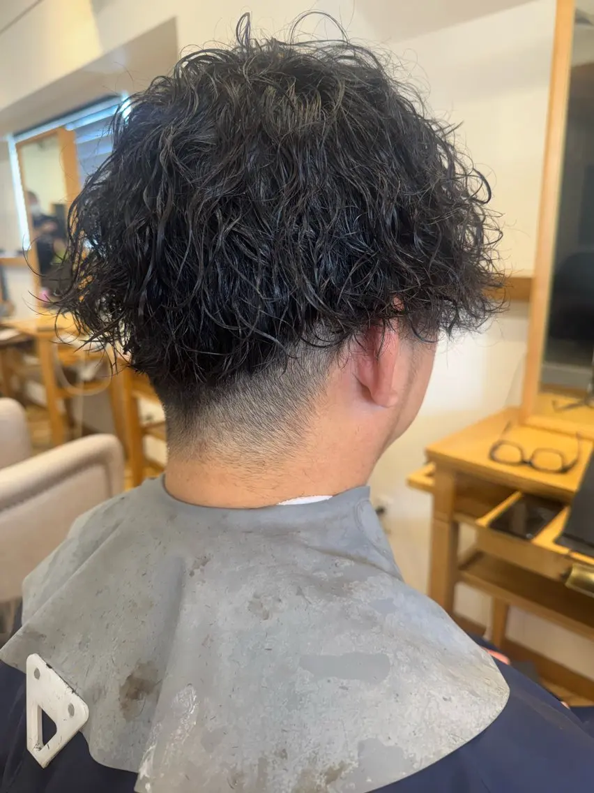 パーマ メンズ カット パーマ 猪狩 敦のヘアスタイル