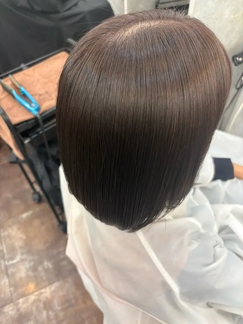 ミディアム カラー グレージュ ラベンダーカラー ラベンダーグレージュ ラベンダーグレー ヘアカラー カットモデル🌼 彩羽🫧🪽のヘアスタイル