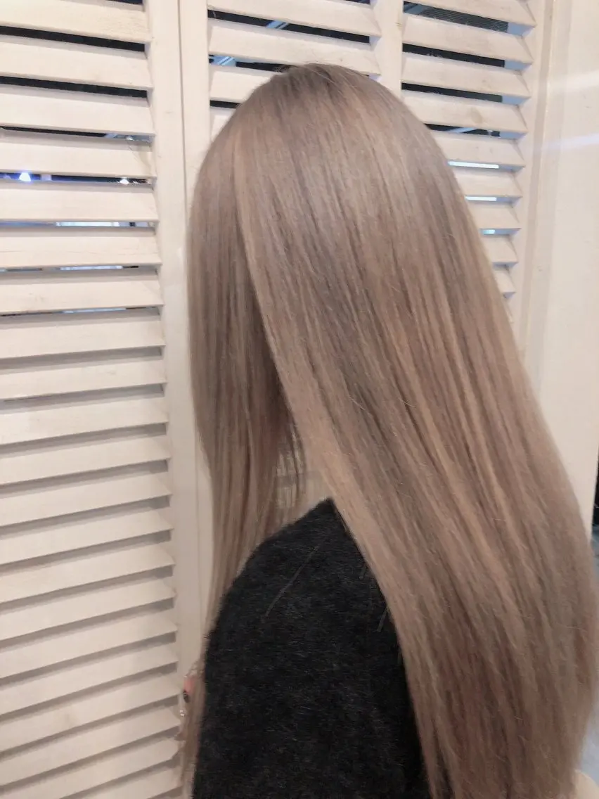 セミロング カラー ブリーチ ケアブリーチ ヘアカラー トリートメント 【メンズカット】 澤下瑛一のヘアスタイル