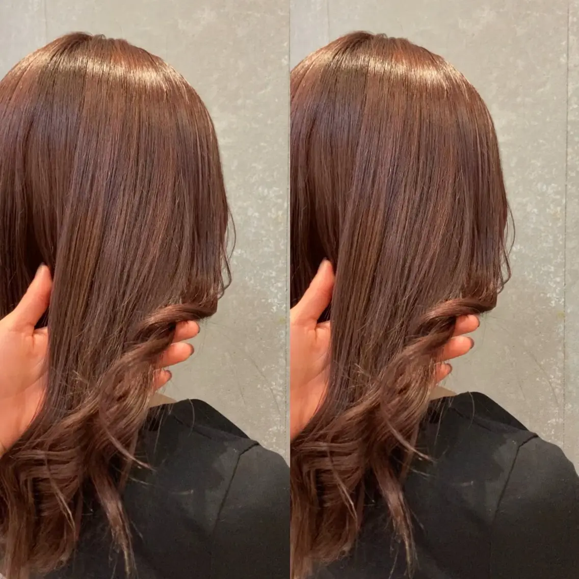 セミロング み うのヘアスタイル