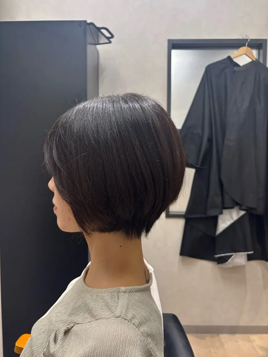 【ショートボブスタイル限定】 カット・シャンプー/マイクロバブル頭皮クレンジング(シャンプー/ブロー込み)の写真