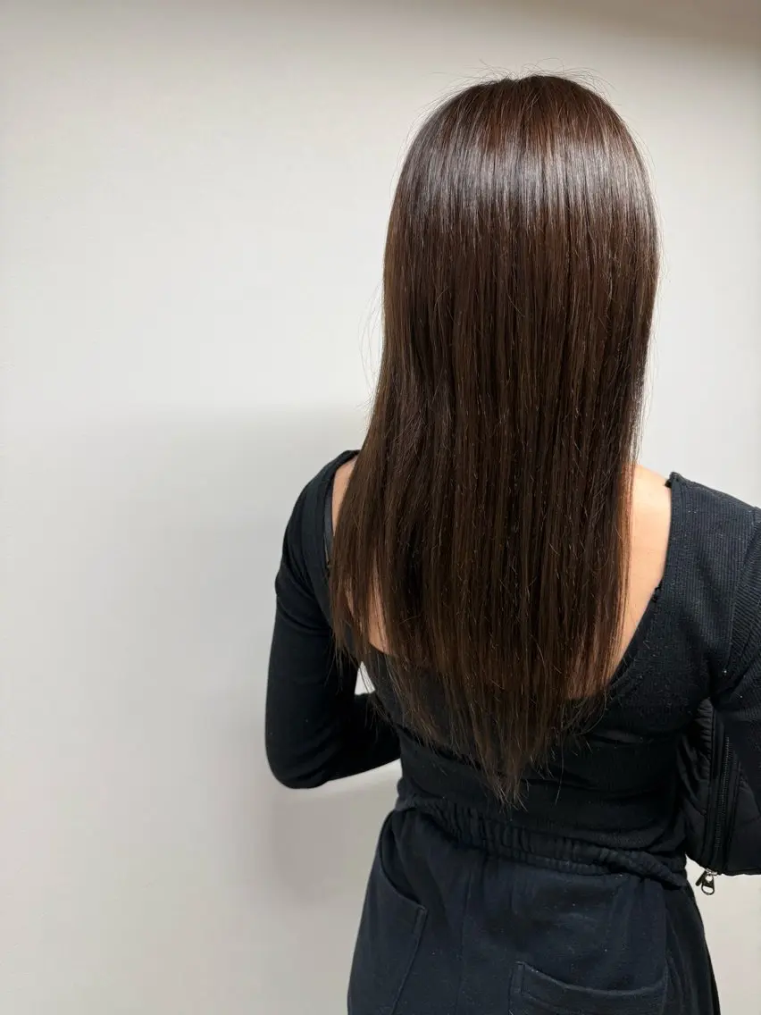 ロング カラー グレージュ 木村 響のヘアスタイル